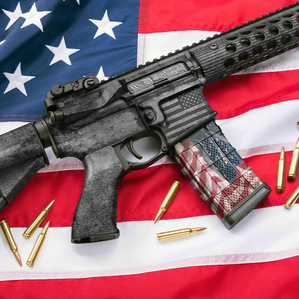 AR-15 Mag Skin (Bennington Flag) - GunSkins