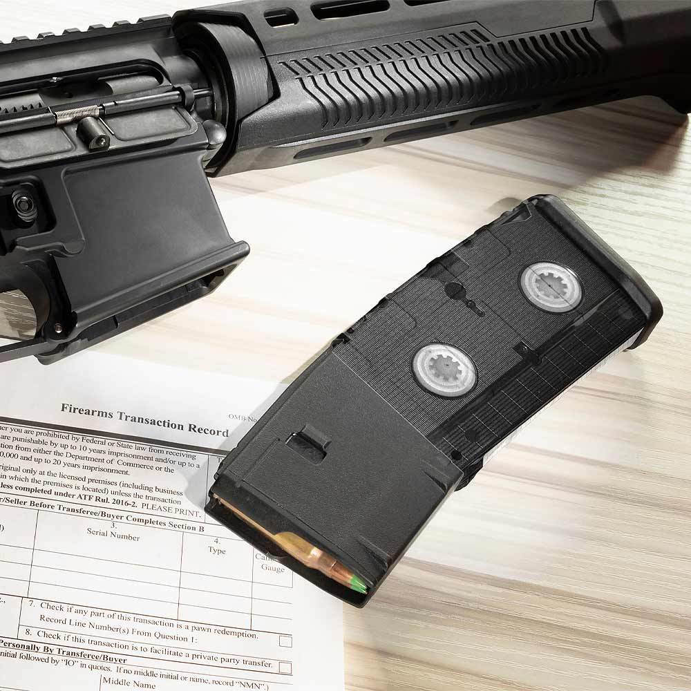 AR-15 Mag Video Cassette Tape