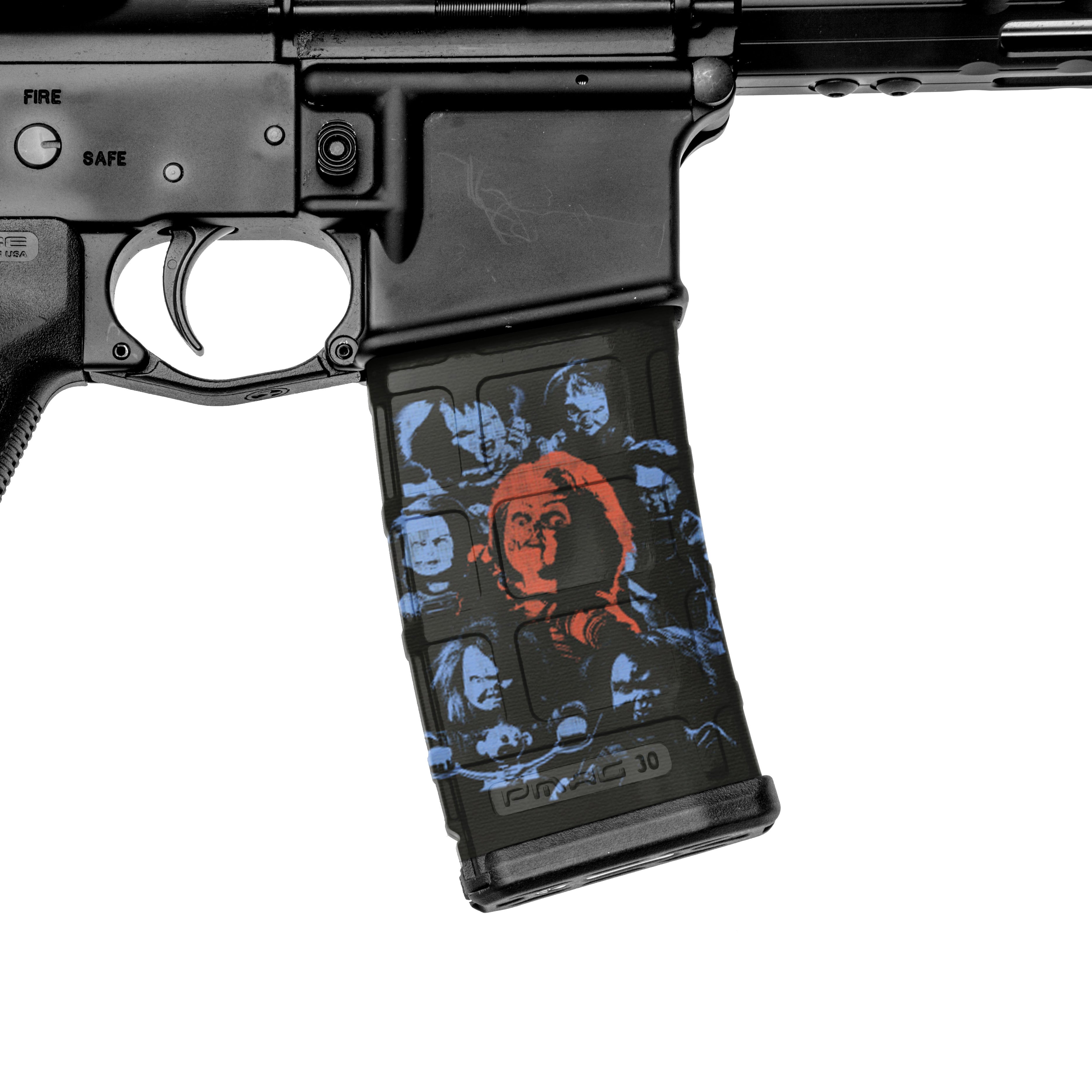 AR-15 Mag Skin (Chucky Doll Character)