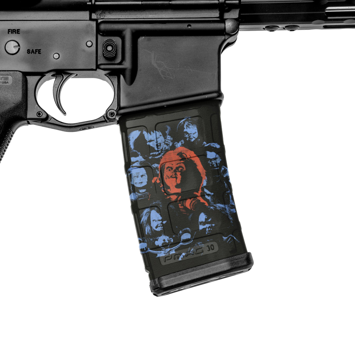 AR-15 Mag Skin (Chucky Doll Character)