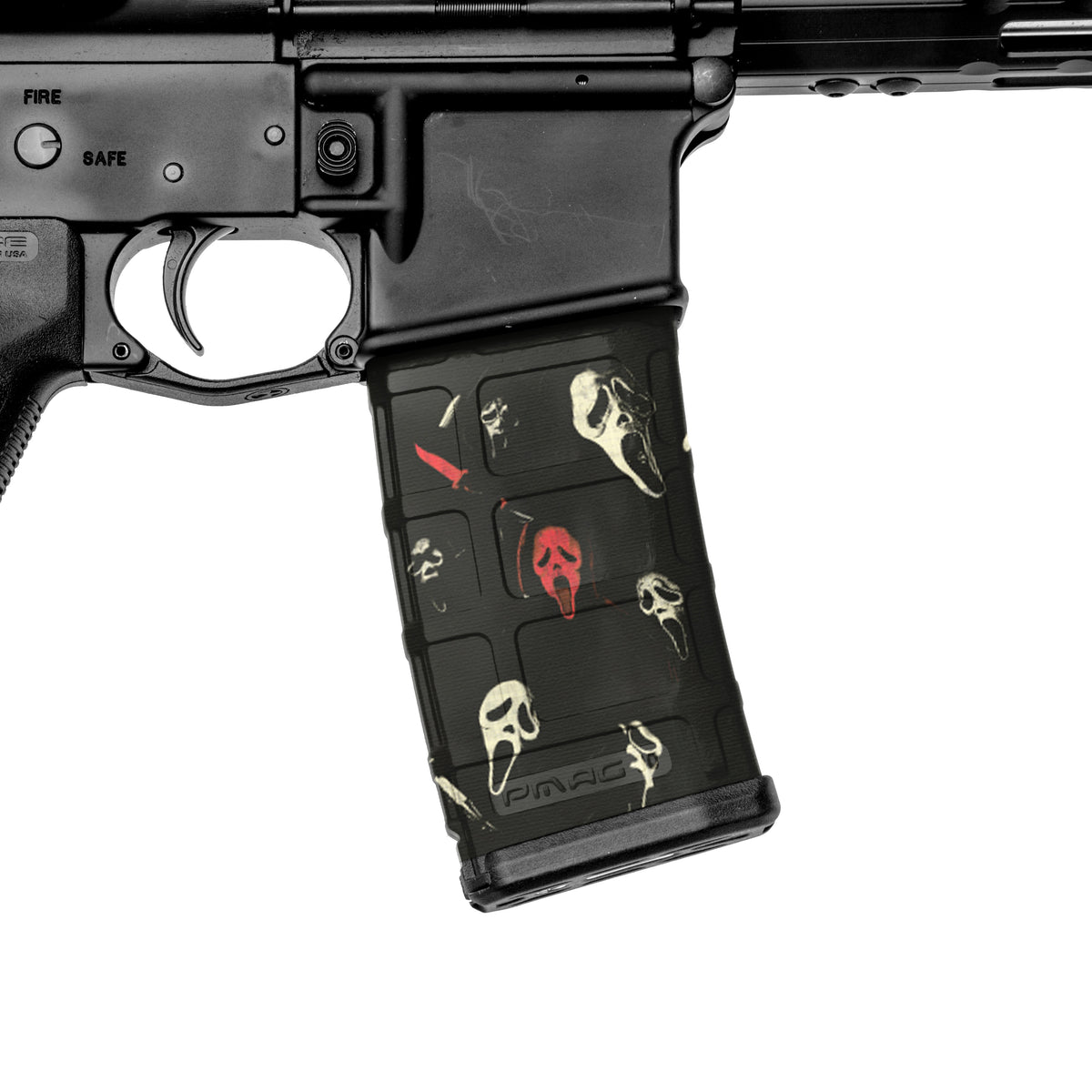 AR-15 Mag Skin (Ghostface Character)