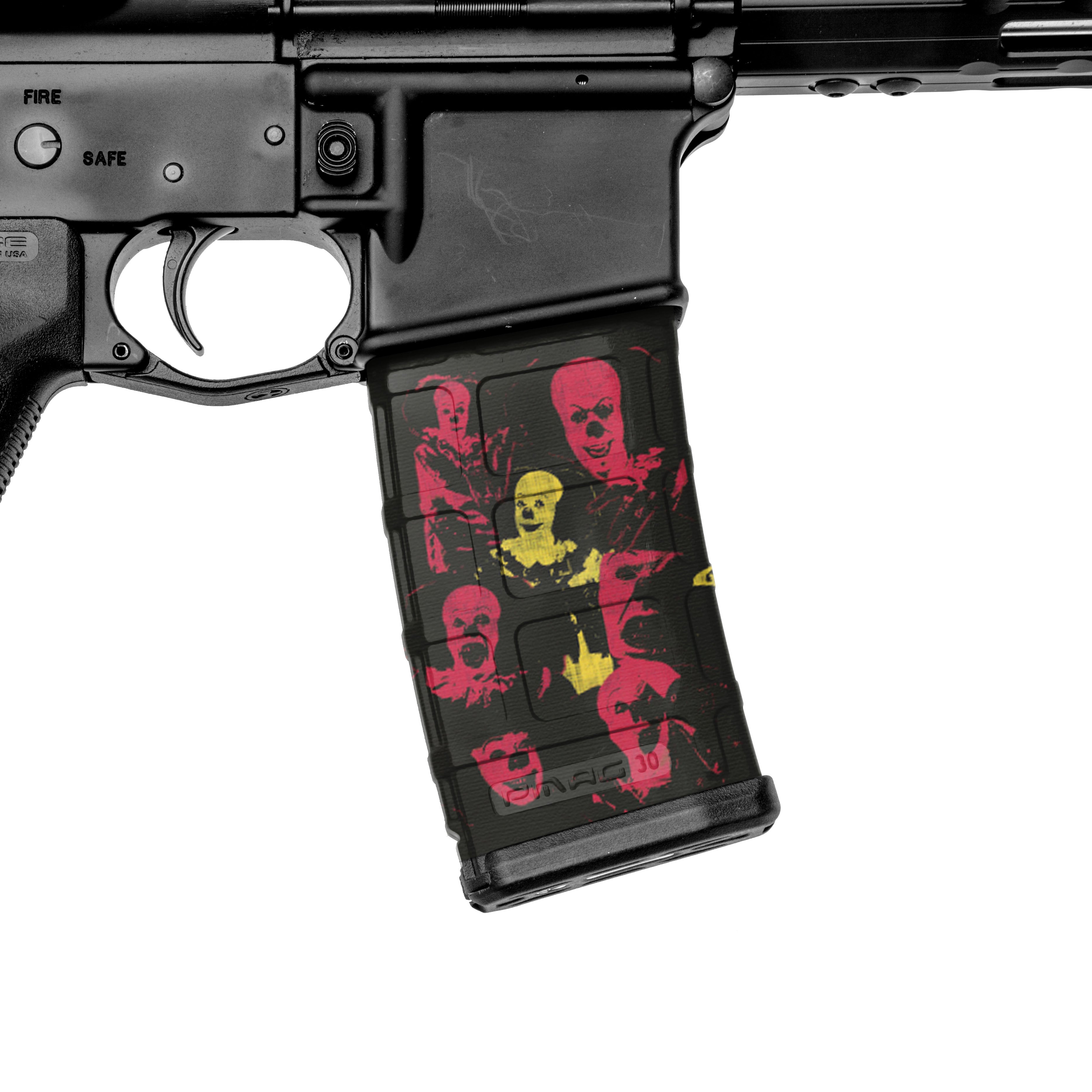 AR-15 Mag Skin (Pennywise Clown Character)