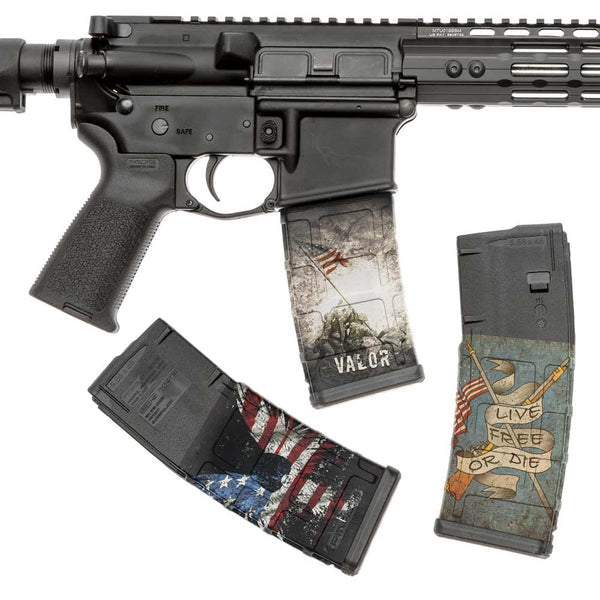 AR-15 Mag Skins 3-Pack (Memorial Day Bundle) - GunSkins
