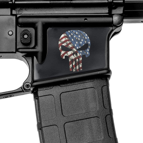 Skull AR-15 Mag Well Camo Gun Skins