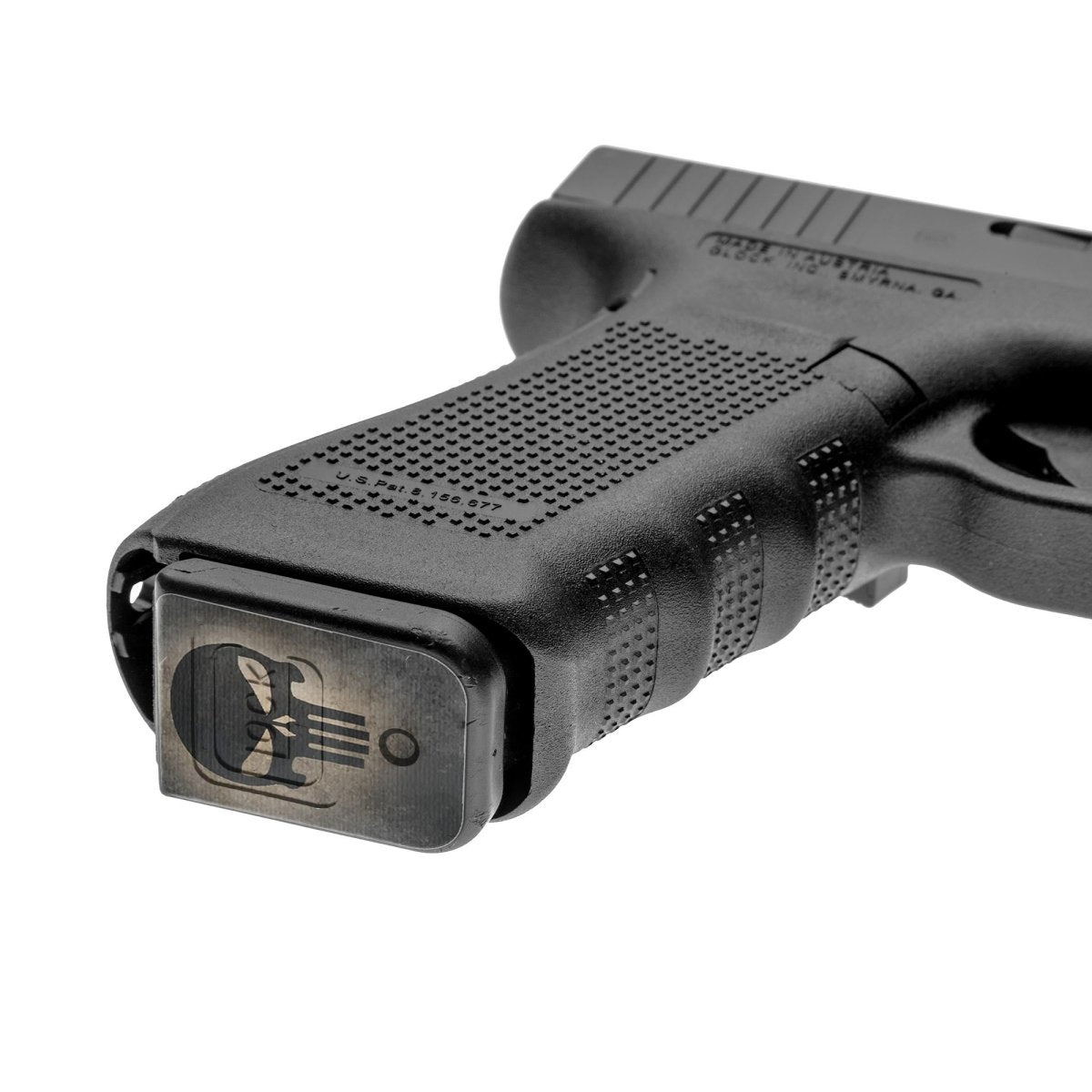 Skull Black Pistol Mag 6-Pack Gun Skins