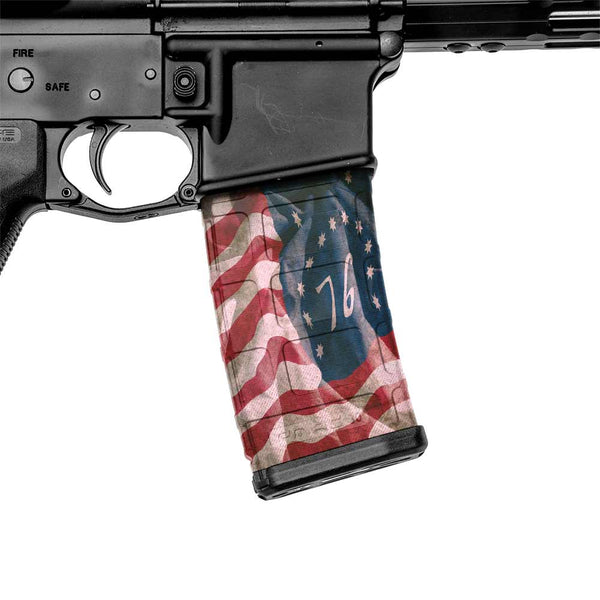 AR-15 Mag Skin (Bennington Flag) - GunSkins