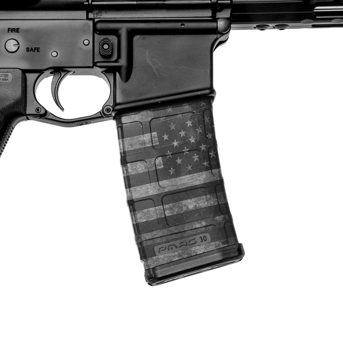 AR-15 Mag Skin (GS America Grey) - GunSkins