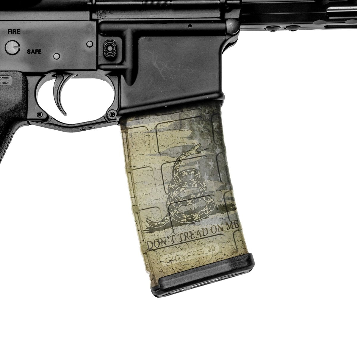 AR-15 Mag Skin (GS Don't Tread On Me) - GunSkins