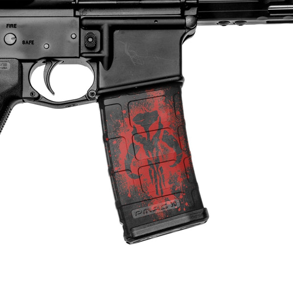 AR-15 Mag Skin (GS Mercenary Skull) - GunSkins