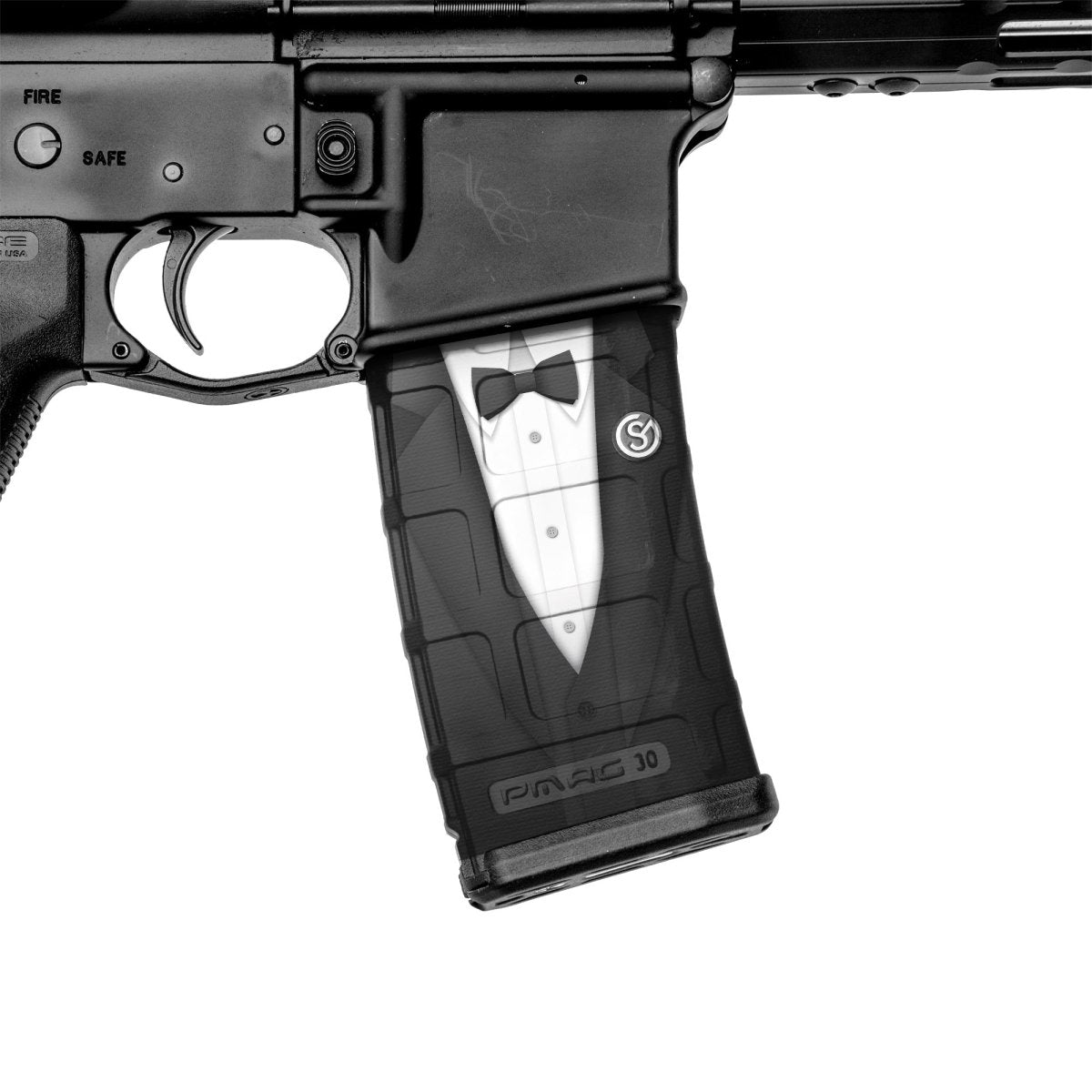 AR-15 Mag Skin (GS Tuxedo) - GunSkins