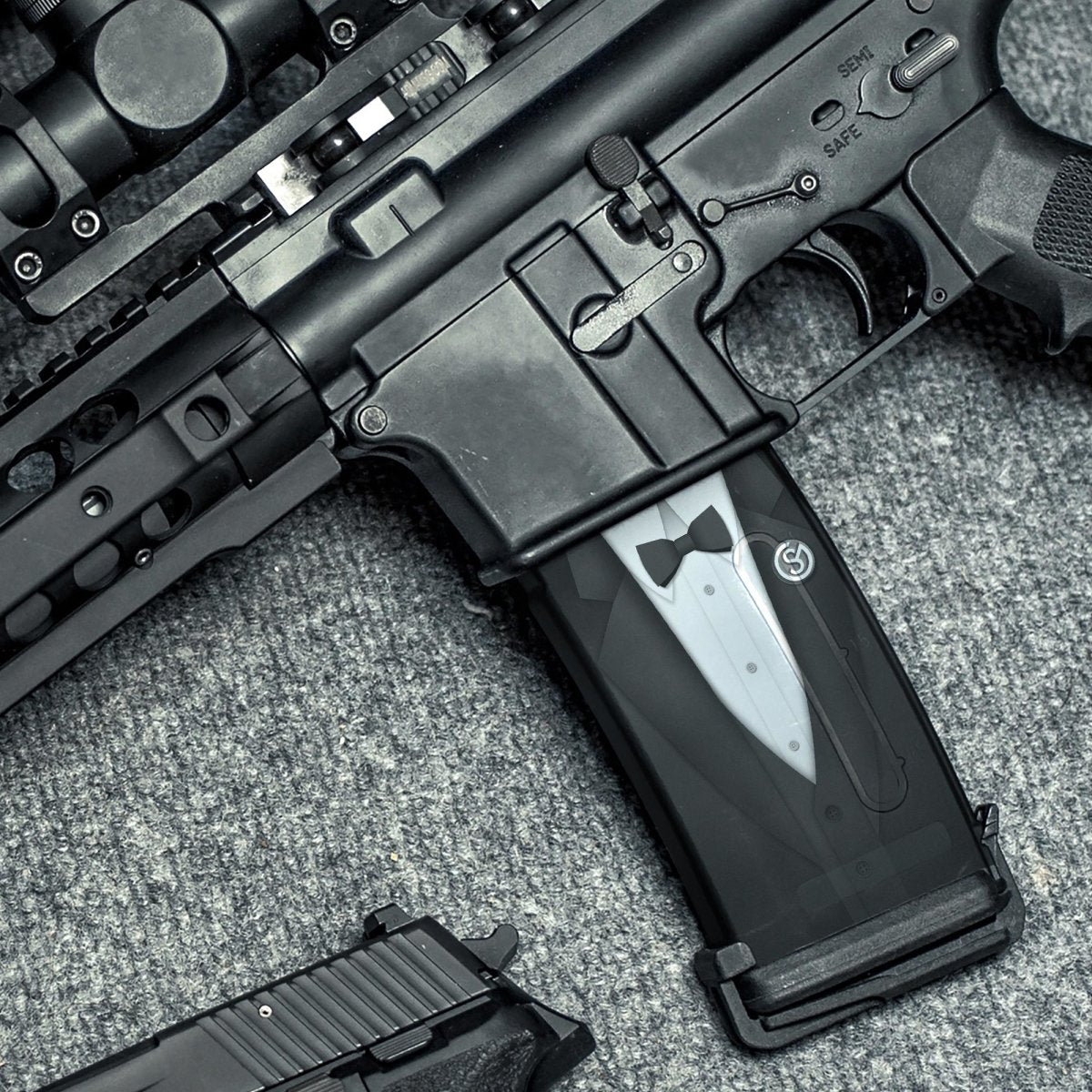 AR-15 Mag Skin (GS Tuxedo) - GunSkins