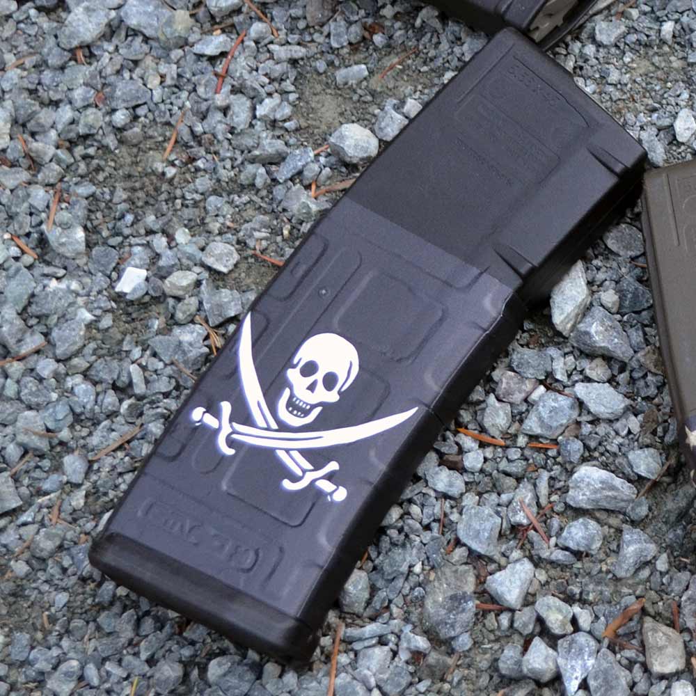 AR-15 Mag Skin (Jolly Roger) - GunSkins