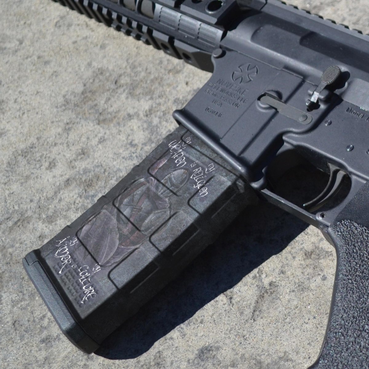 AR-15 Mag Skin (Mandalorian Creed) - GunSkins