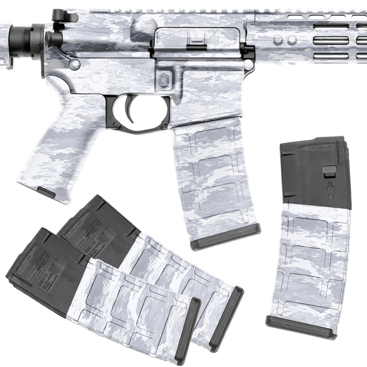 AR-15 Rifle + Mag Skins Bundle - GunSkins