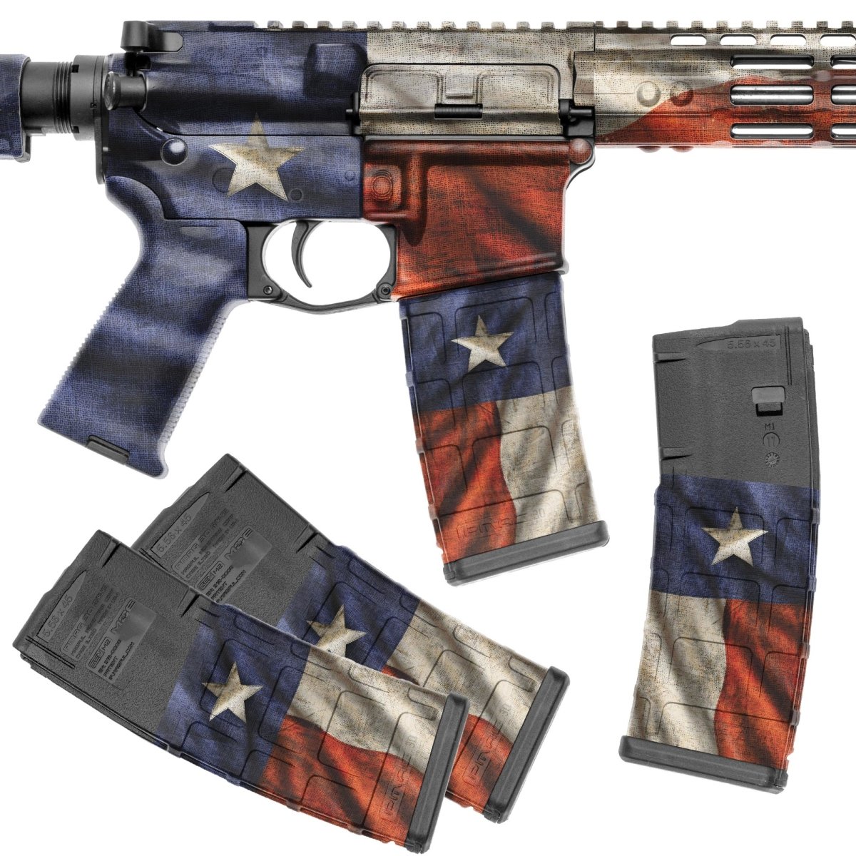 AR-15 Rifle + Mag Skins Bundle - GunSkins