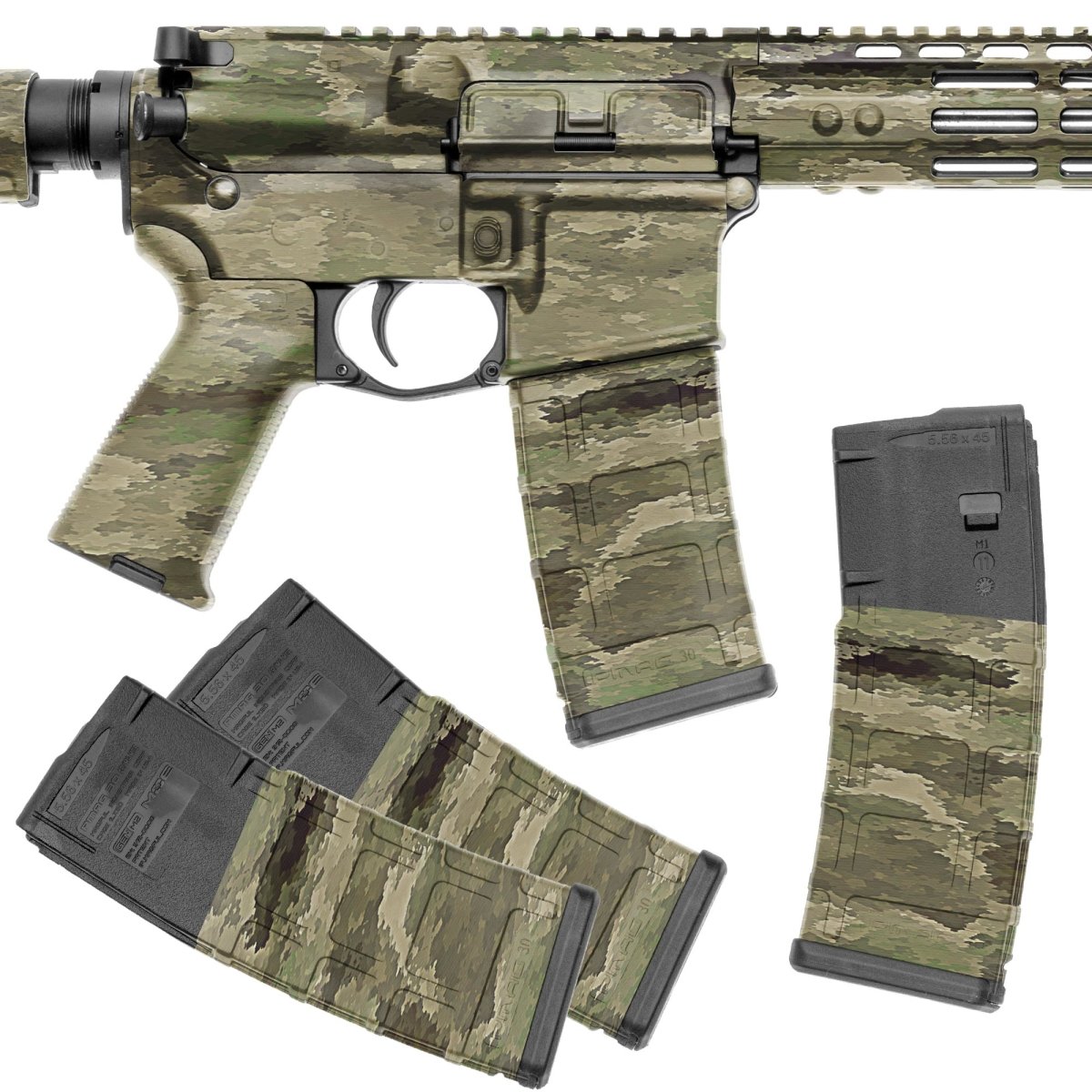 AR-15 Rifle + Mag Skins Bundle - GunSkins