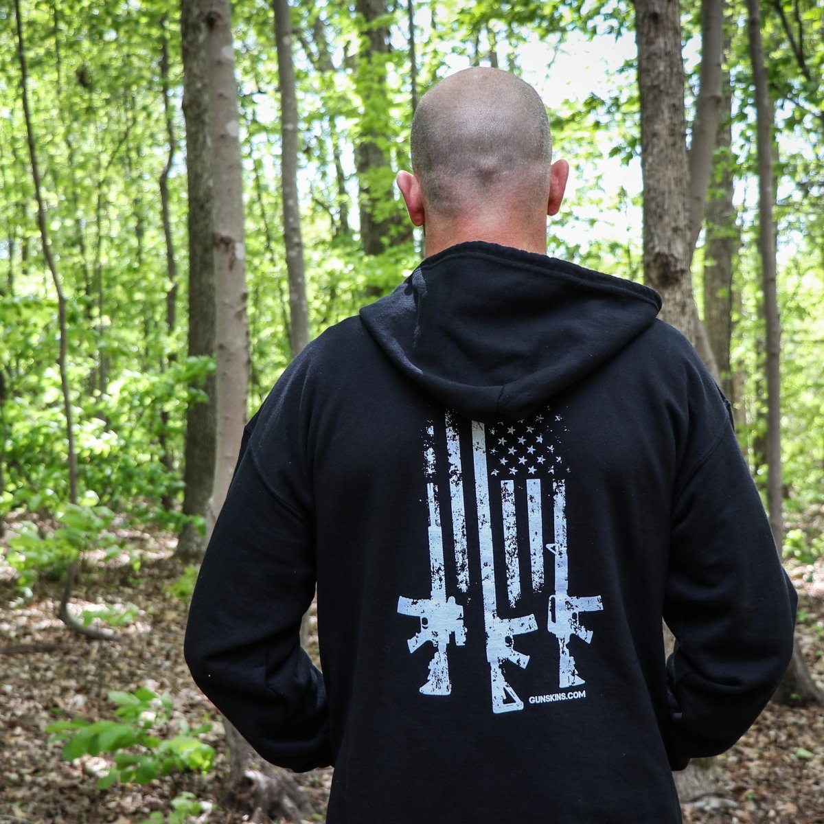 Grunt style rifle sales flag hoodie